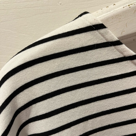 LÉO & UGO Striped Black and White MADEMOISELLE Women's Top SIZE 5 46eu - Picture 9 of 9